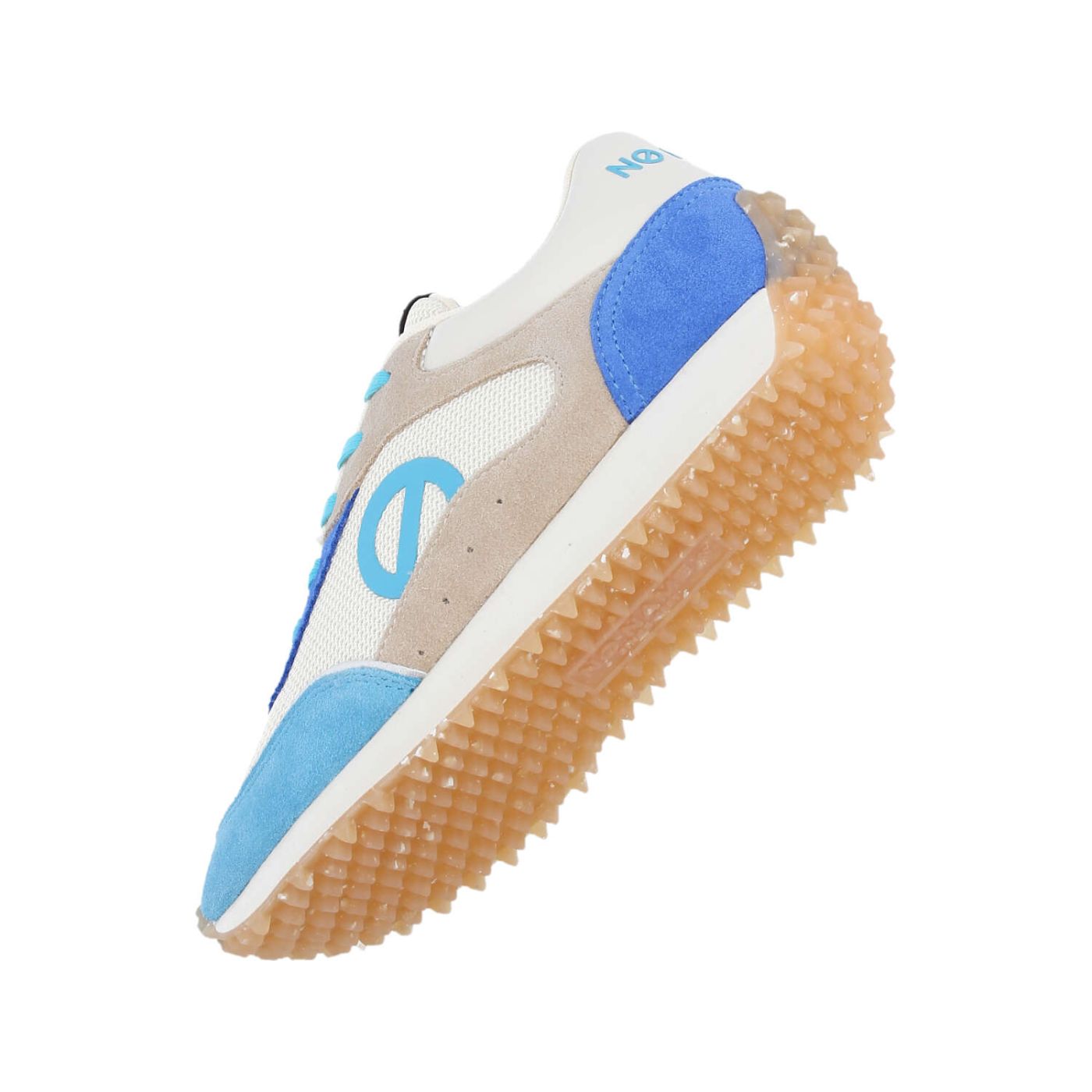 PUNKY JOGGER W - KNIT/SUEDE/SUED - OFF WHITE/BLUE